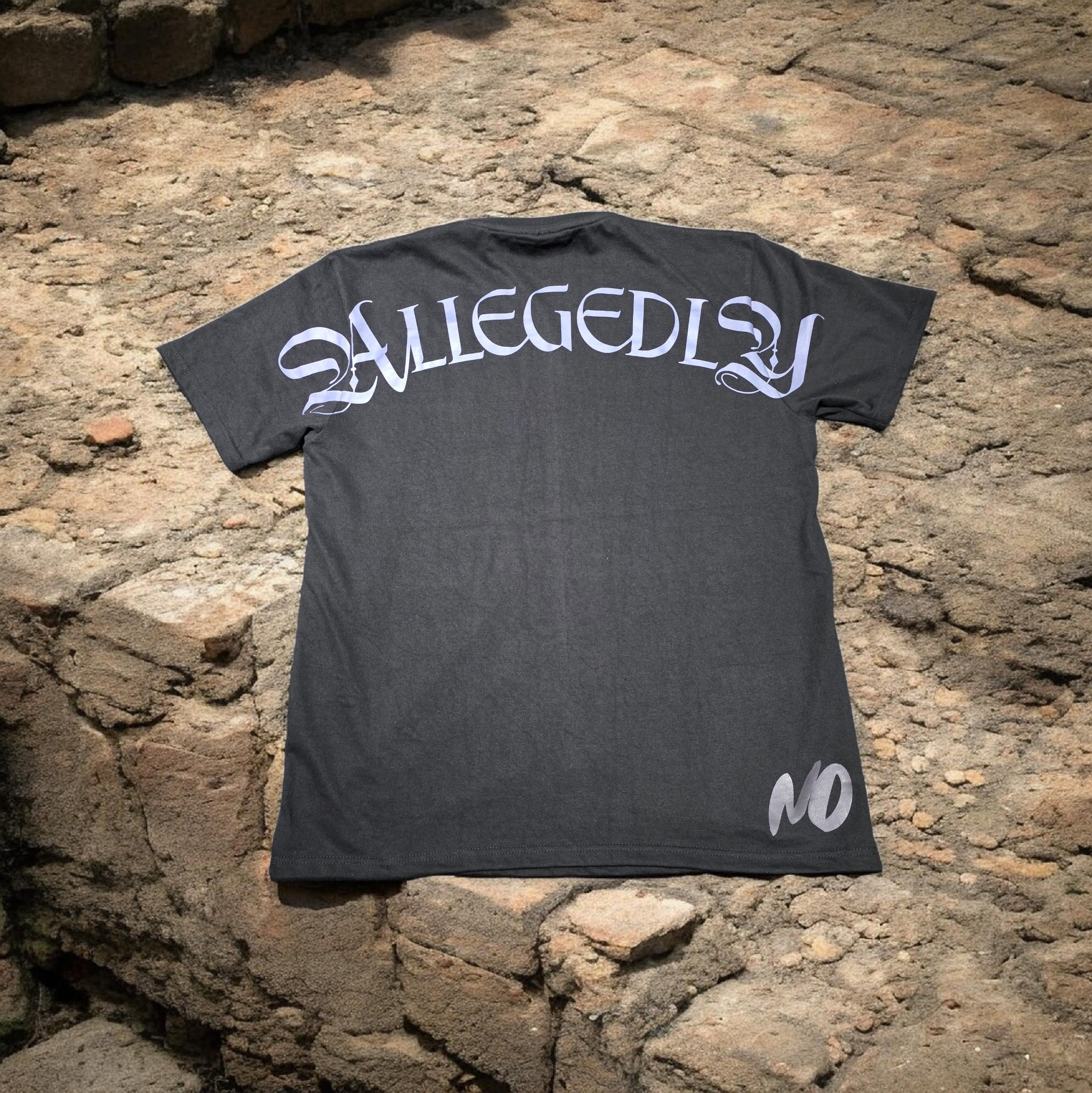 ALLEGEDLY Black with Grey block logo