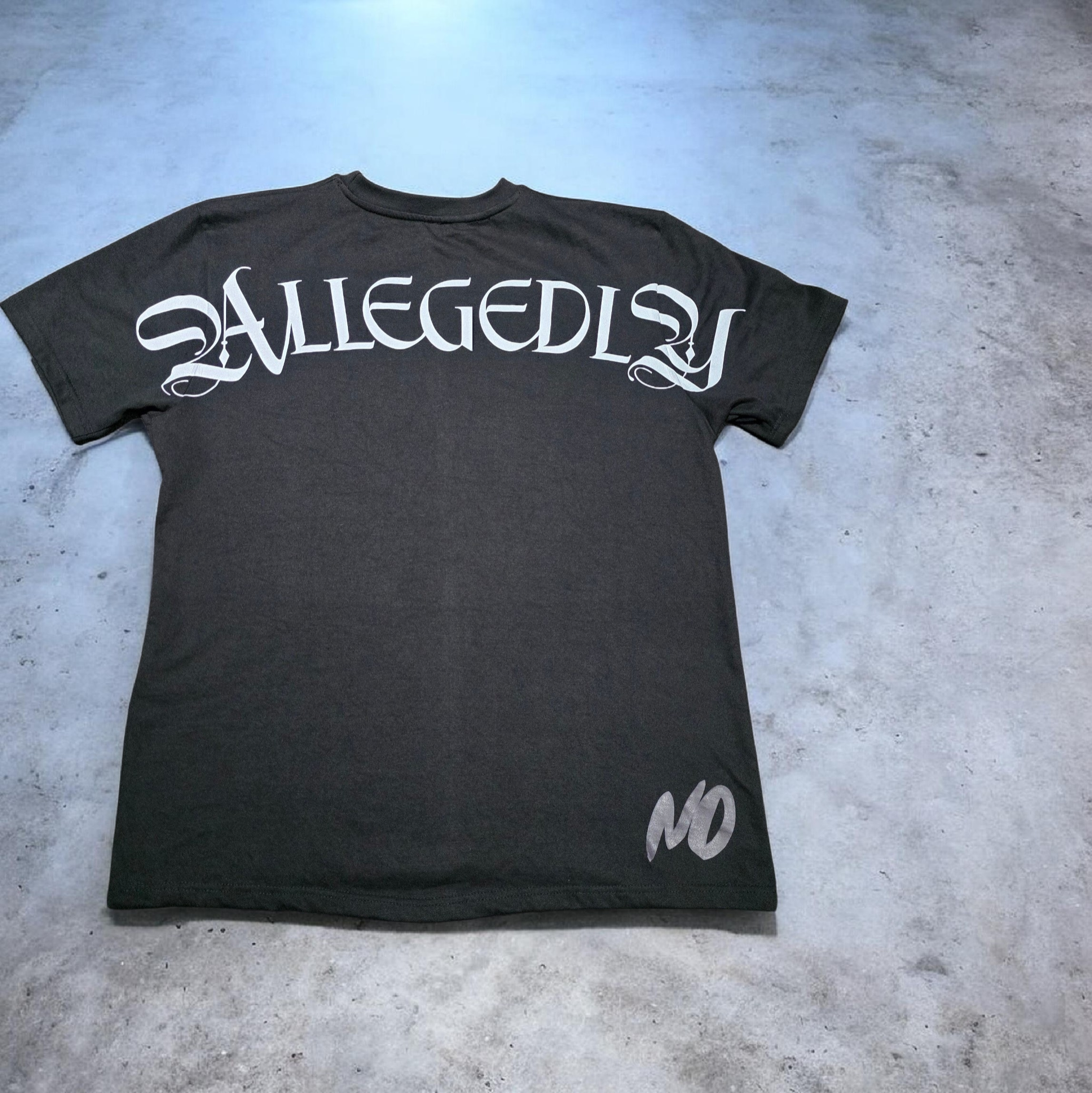 ALLEGEDLY Black with White block logo