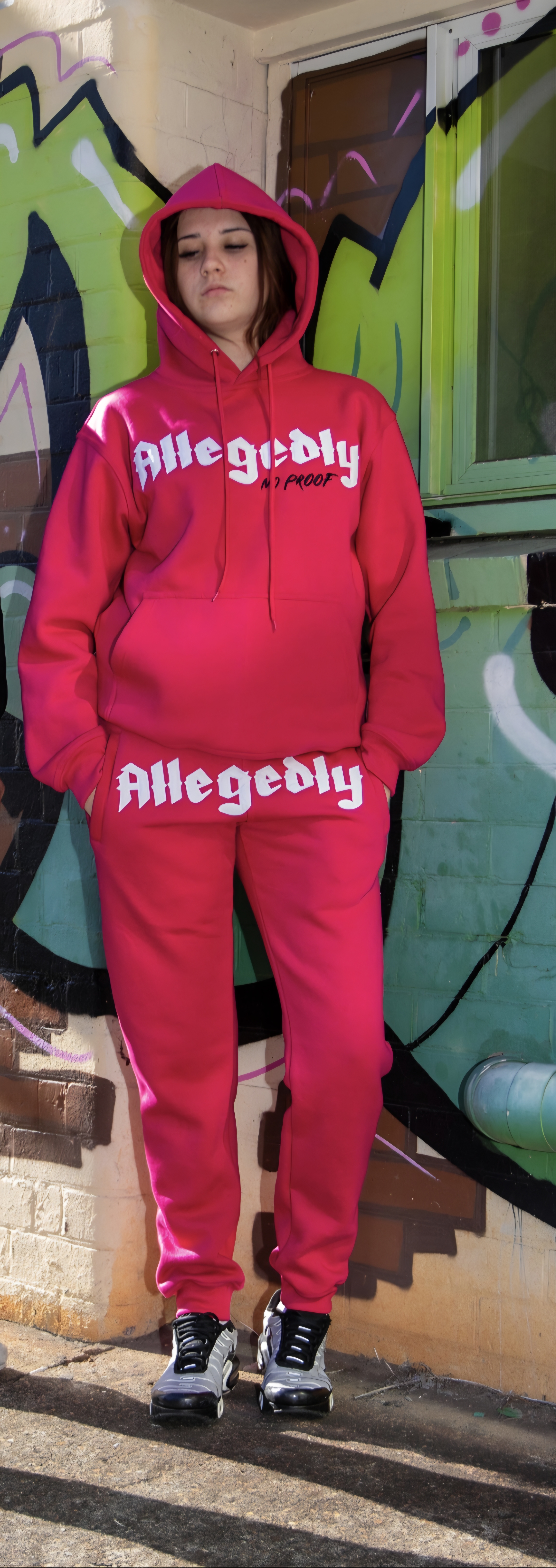 ALLEGEDLY Tracksuit Set - Pink