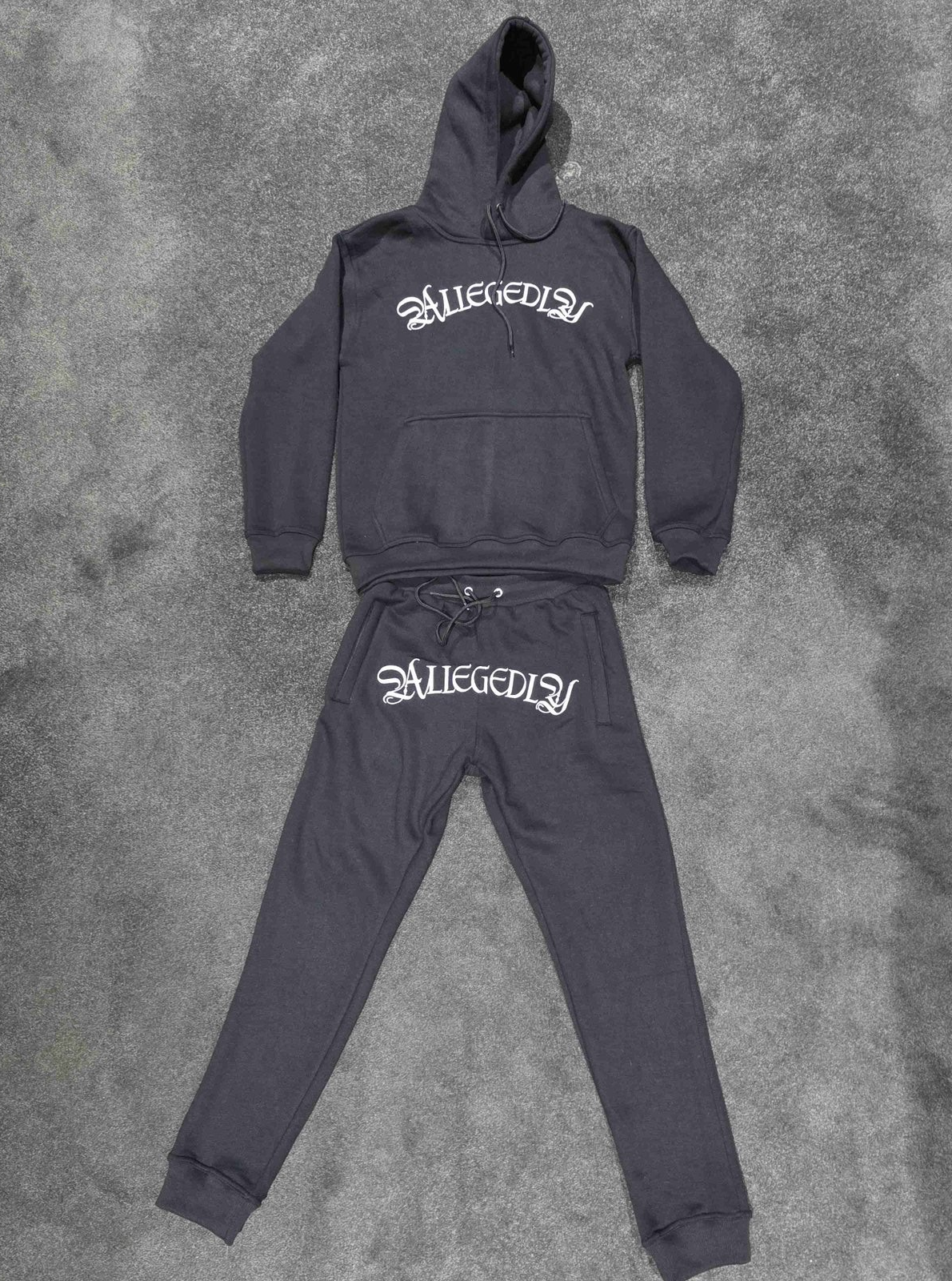 ALLEGEDLY Tracksuit Set - Black
